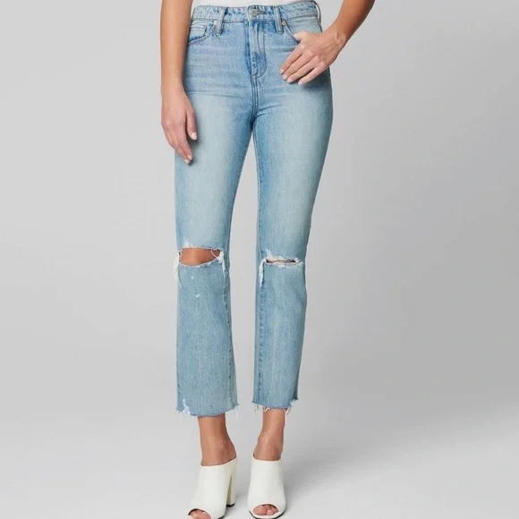 NWT BlankNYC The Madison High Rise Cropped Jeans in Perfect Places